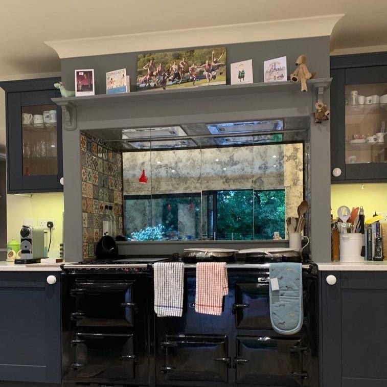 Antique Mirror Kitchen Splashback - Retro Reflections